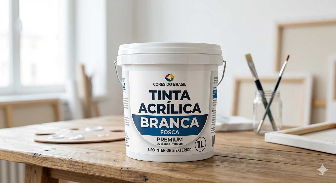 Tinta Acrílica Branca 1L